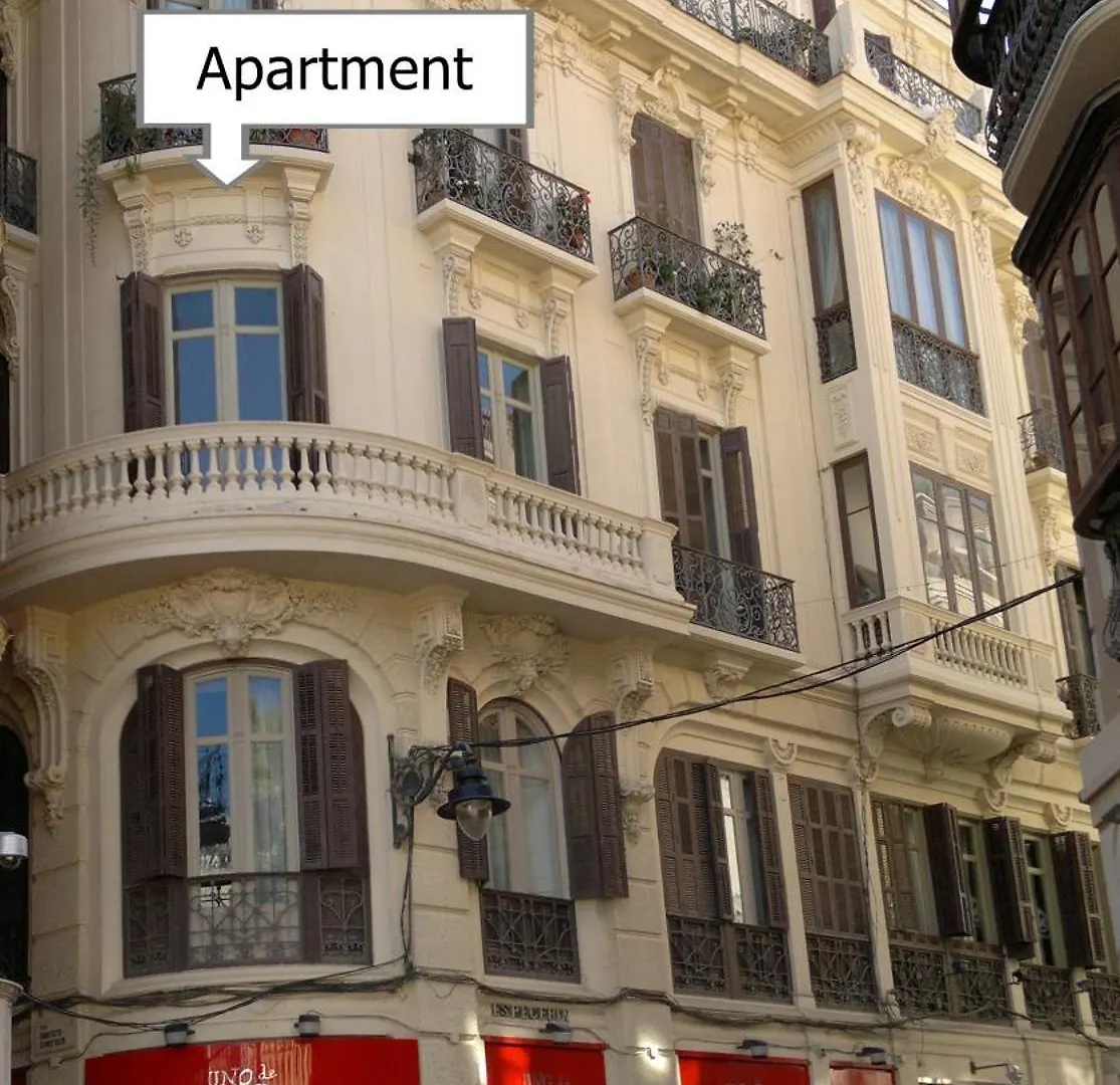 Historic 19Th-Century Apartment With Balcony Overlooking Plaza Malaga 0*,  Spain